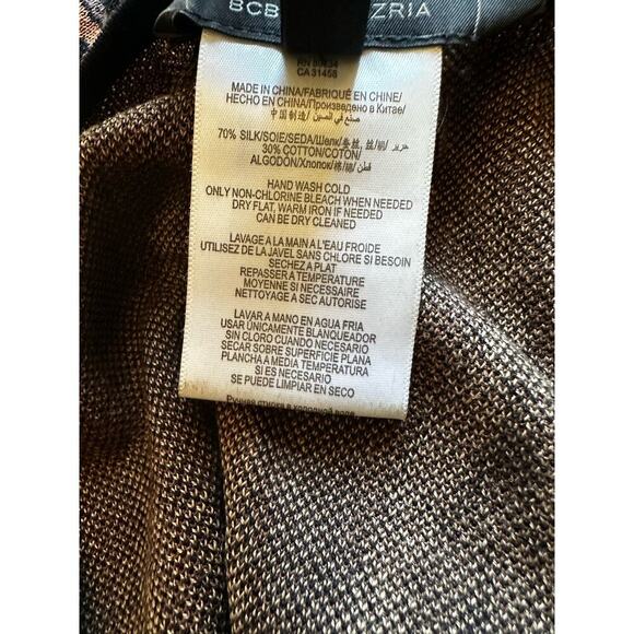 BCBG Maxazaria Multicolor Bustier Pattern Sweater Dress, Size Small Fit & Flair - Picture 6 of 6